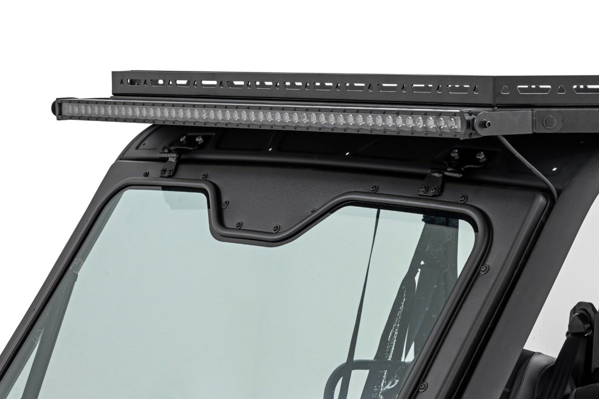 Can-Am Defender MAX HD10 LED Light Bar Kit - Roof - Rough Country - 50-inch Spectrum Series Single Row